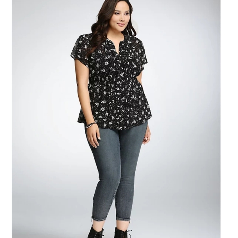 Floral Chiffon Top